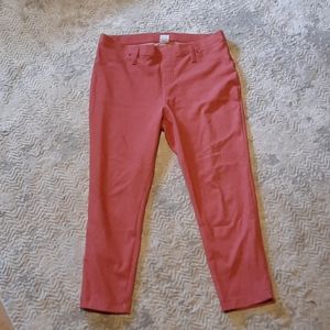 Orange capri leggings